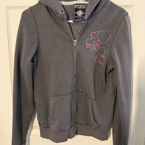 PINK Victoria's Secret Gray and Pink Casual Hoodie